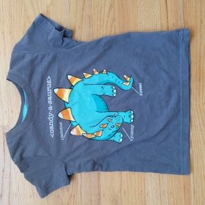 Halloween candy corn dinosaur shirt